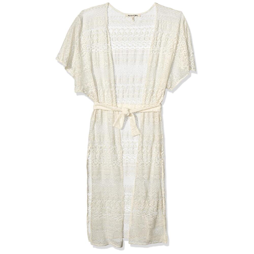 5365 Women's Romy Woodland Lace Wrap With Belt, Chalk, One